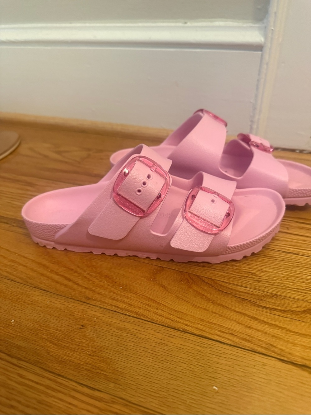 Birkenstock Pink Double-Buckle EVA Sandals for Kids